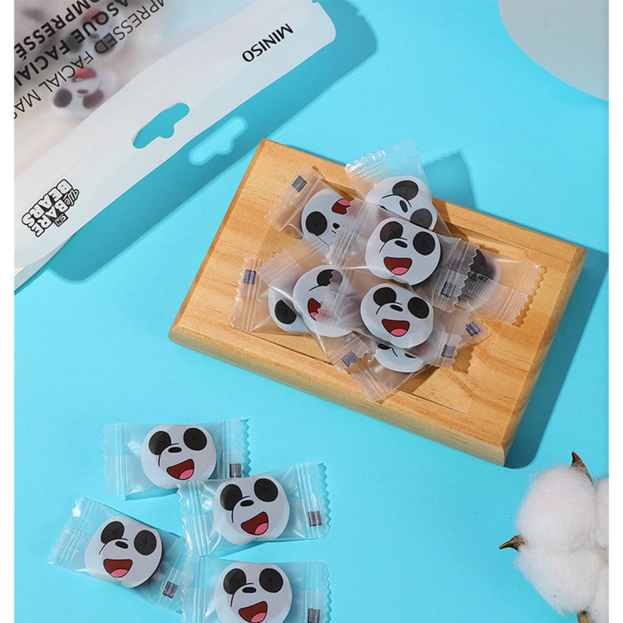 MINISO 40 Maschere Facciali Nere Di We Bare Bears | We Bare Bears