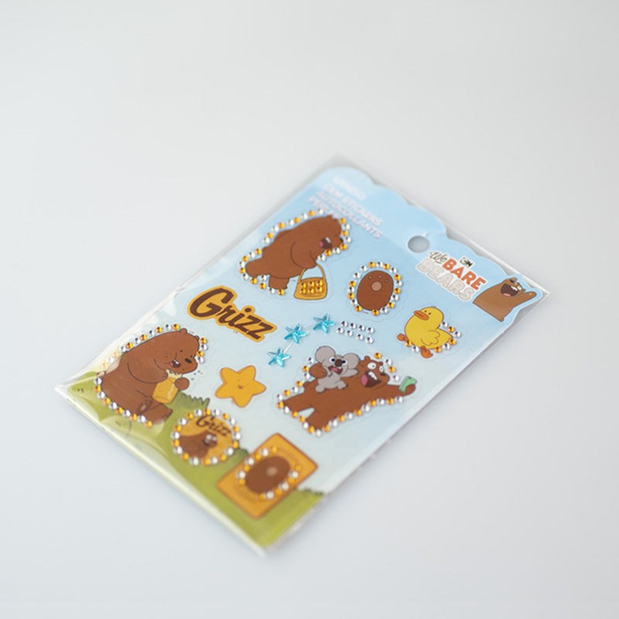 MINISO Stickers Con Brillantini Grizzly - We Bare Bears | We Bare Bears