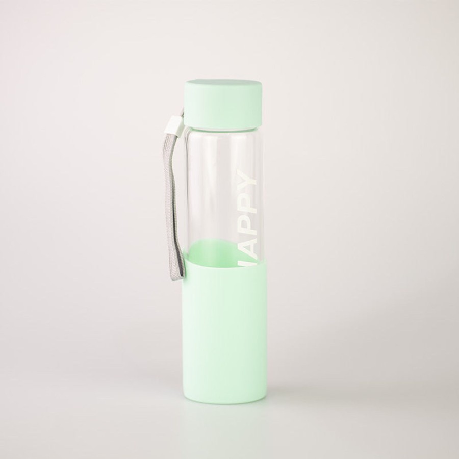 MINISO Borraccia In Vetro Da 370 Ml Verde | Borse & Zaini