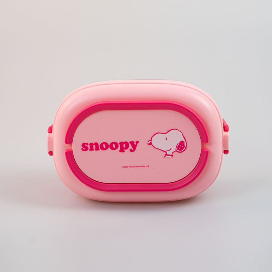 MINISO Porta Pranzo Snoopy Due Piani Con Posate | Storage Box & Organizer