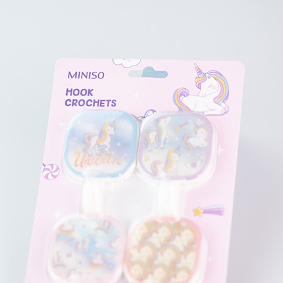 MINISO Set Ganci Da Muro - Unicorn Dream (4Pz) | Storage Box & Organizer