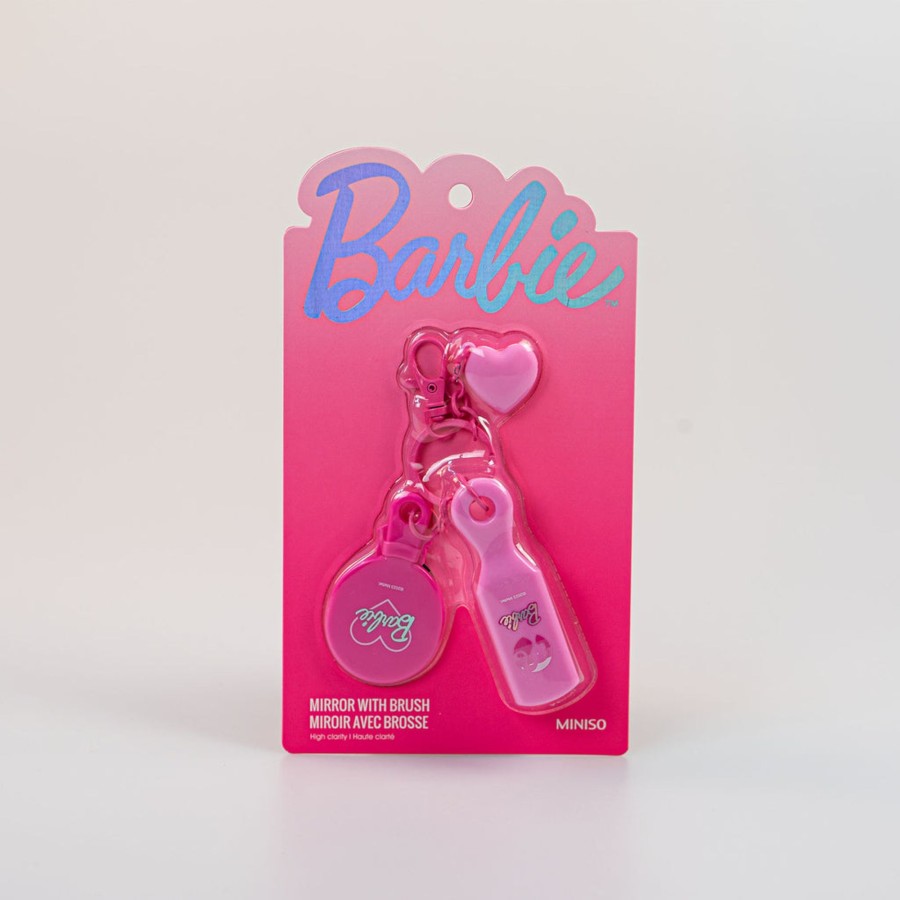 MINISO Portachiavi Barbie - Specchio E Spazzola | Barbie