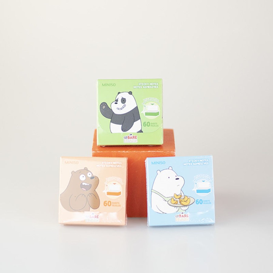 MINISO Sticky Notes Grizzly - We Bare Bears | Notebook