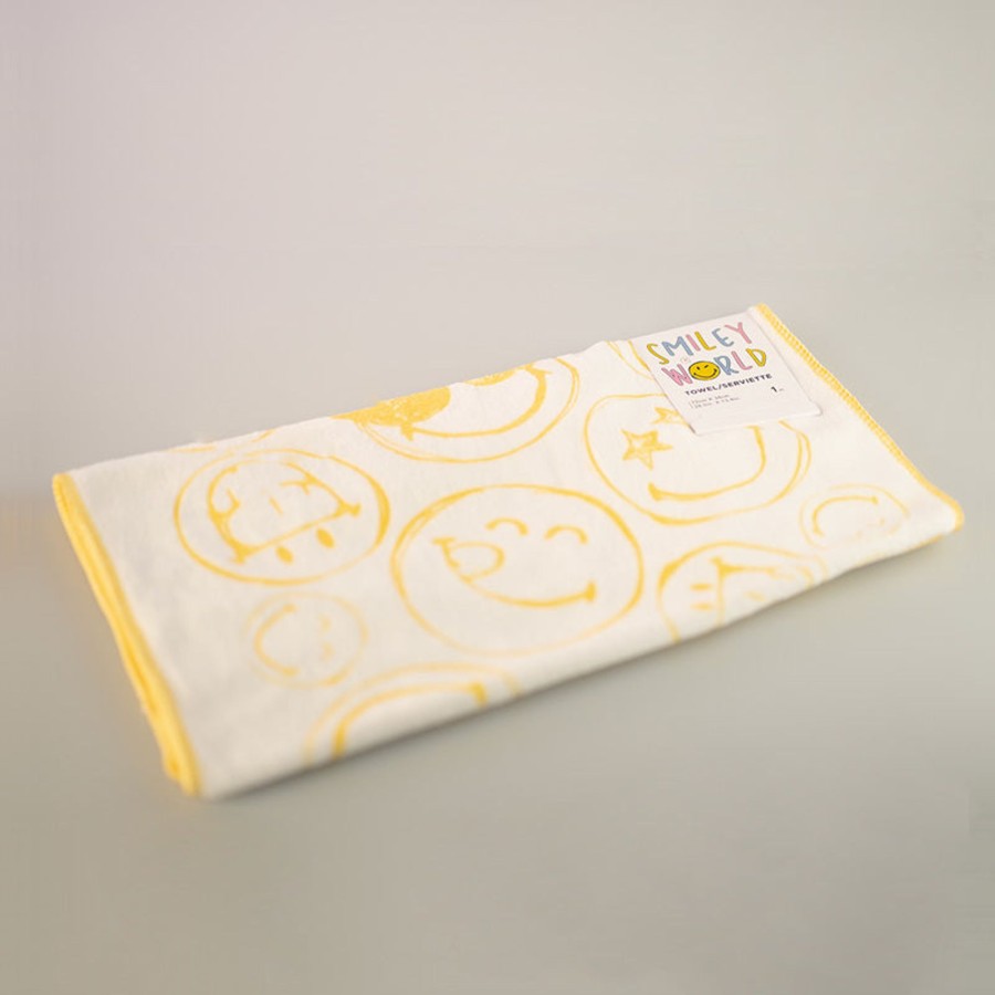 MINISO Asciugamano Piccolo Collezione Smiley World - Giallo | Smiley World