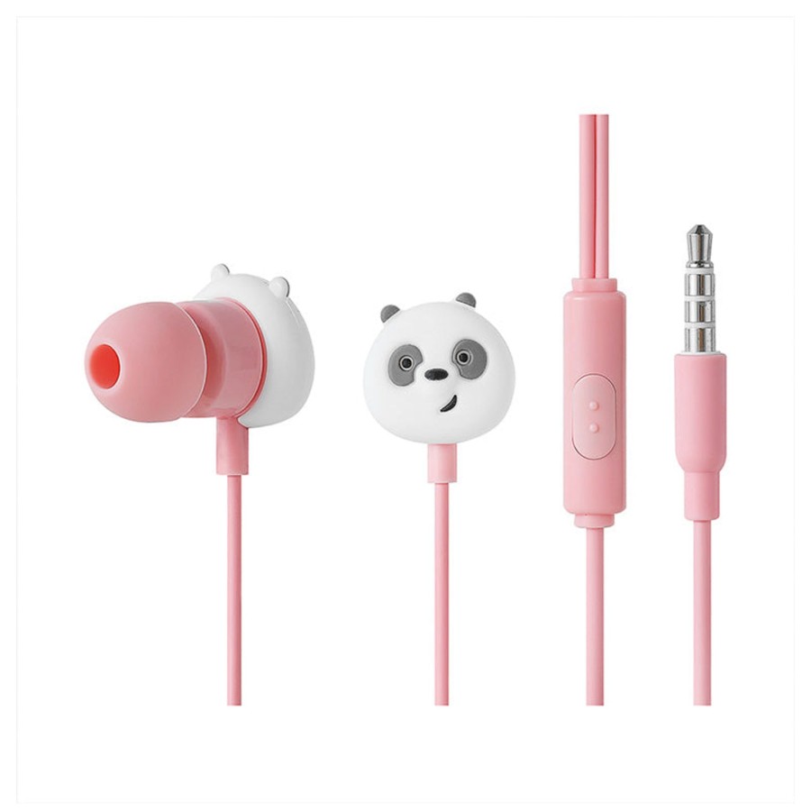 MINISO Auricolari Panda Di We Bare Bears Rosa | We Bare Bears