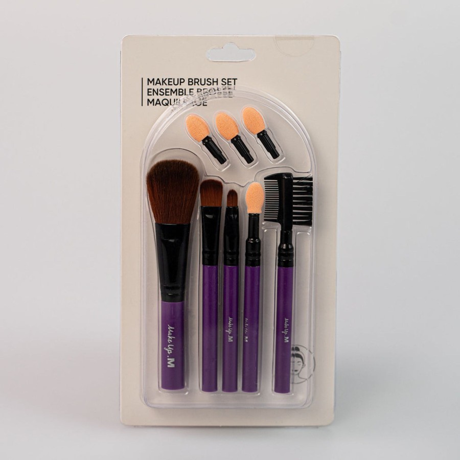 MINISO Set Pennelli - Nero (5Pz) | Make Up Tools