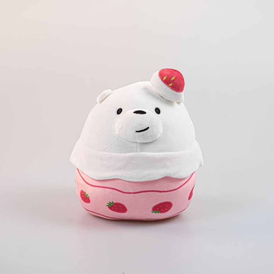 MINISO We Bare Bears - Dolcetto Orso Polare Fragola | Peluches