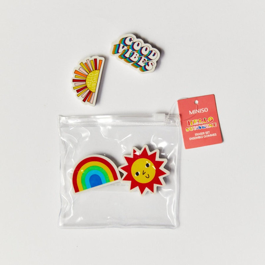 MINISO Gomme Raibow Series (4Pz) | Altra Cancelleria