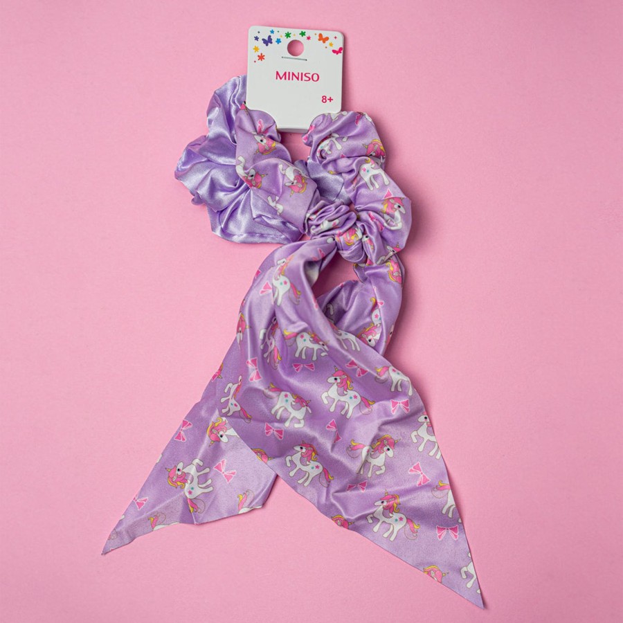 MINISO Scrunchies Unicorno (2Pz) | Accessori Capelli