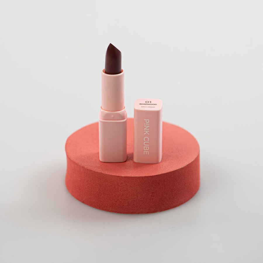 MINISO Matte Lipstick - Pink Cube (01 Rosewood) | Make Up