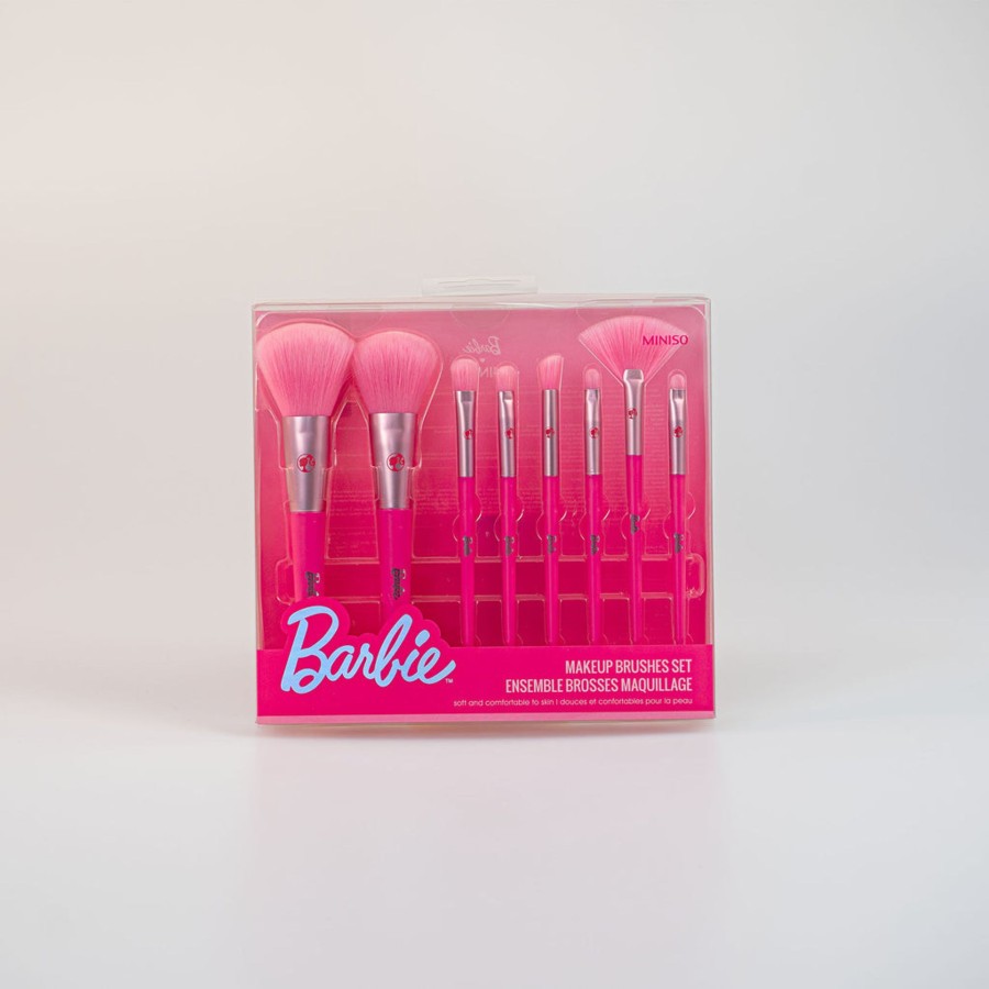 MINISO Set Pennelli - Barbie (8Pz) | Make Up Tools