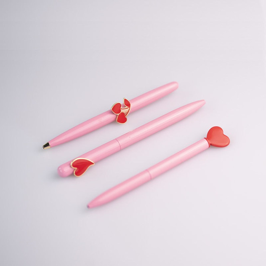 MINISO Penna Love Con Dettaglio Cuore - (1Pz) | Penne E Pennarelli