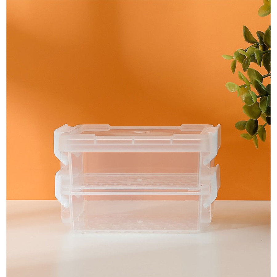 MINISO Scatola Portaoggetti A Due Strati - Piccola | Storage Box & Organizer