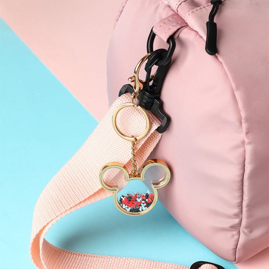 MINISO Portachiavi Mickey Mouse Glitterato Oro | Disney