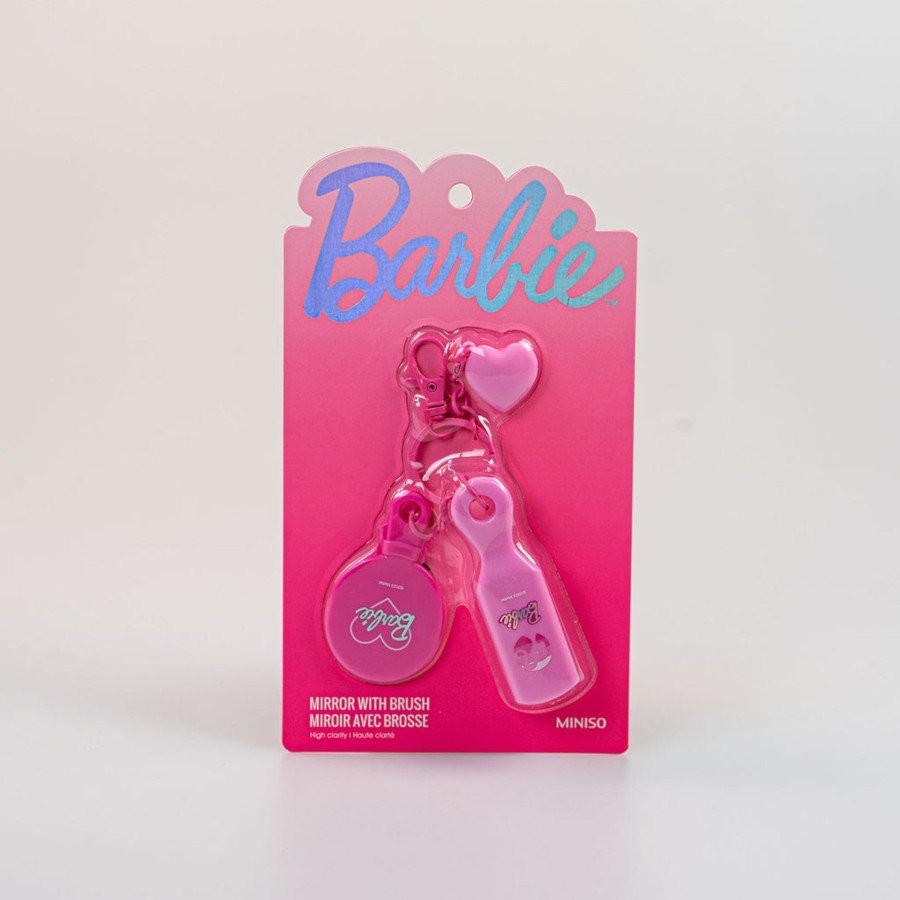 MINISO Portachiavi Barbie - Specchio E Spazzola | Borse & Zaini