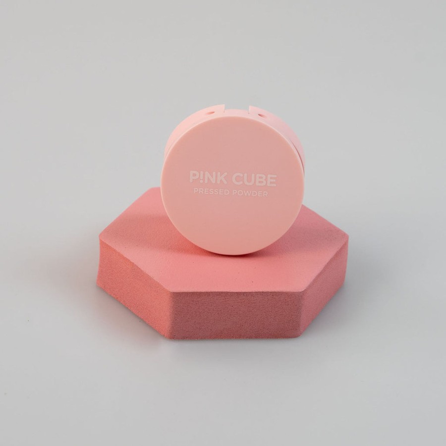 MINISO Pressed Powder - Pink Cube (01 Creamy Beige) | Make Up