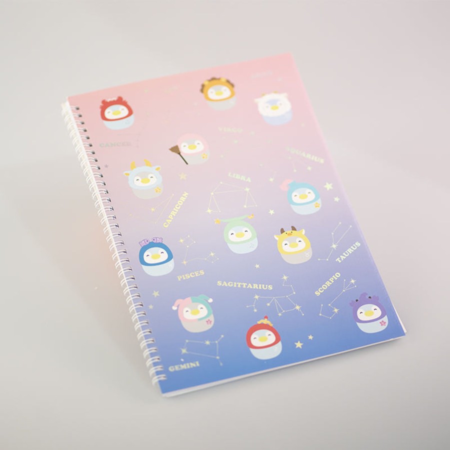 MINISO Quaderno Copertina Rigida - Collezione Segni Zodiacali (A4) | Notebook